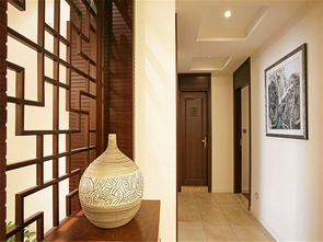 中式古典客厅玄关装修图片